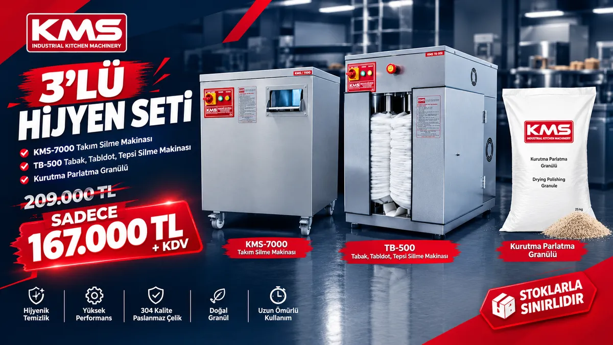 3'lü Hijyen Seti — KMS-7000 + TB-500 + Kurutma Granülü