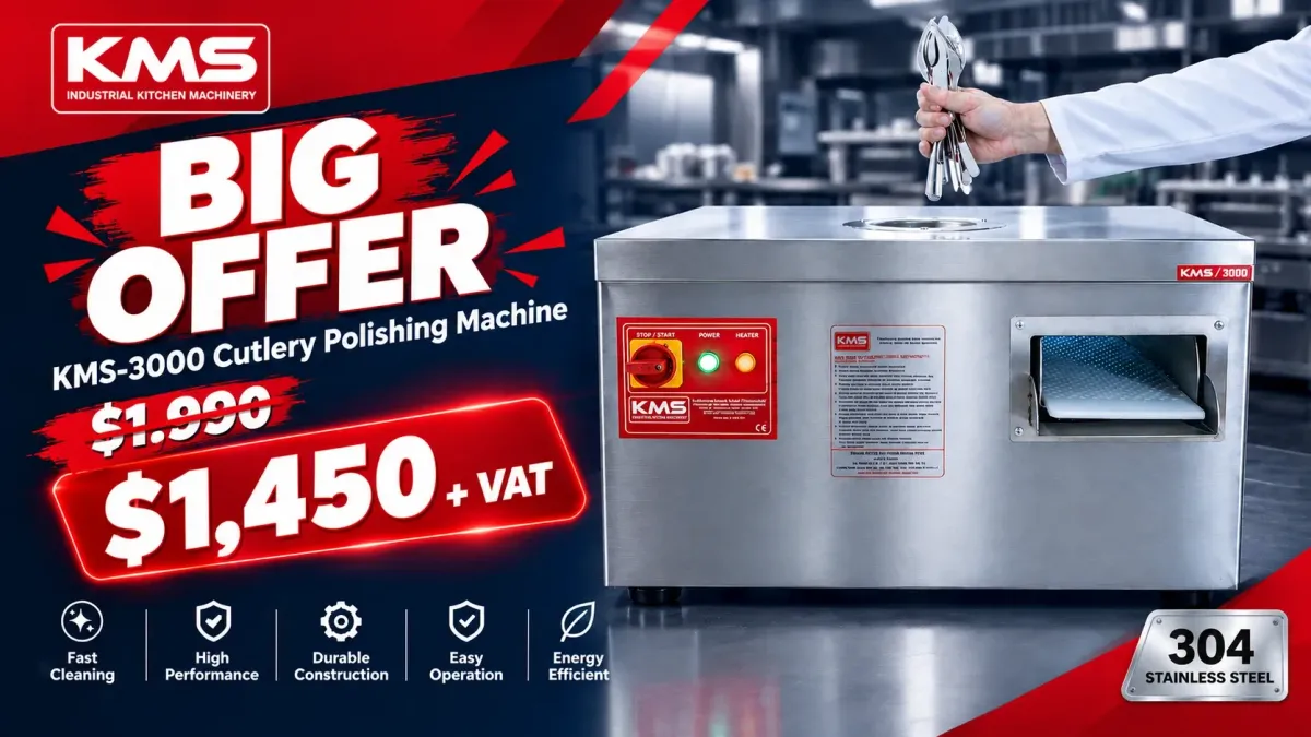 KMS-3000 Countertop Cutlery Polishing Machine