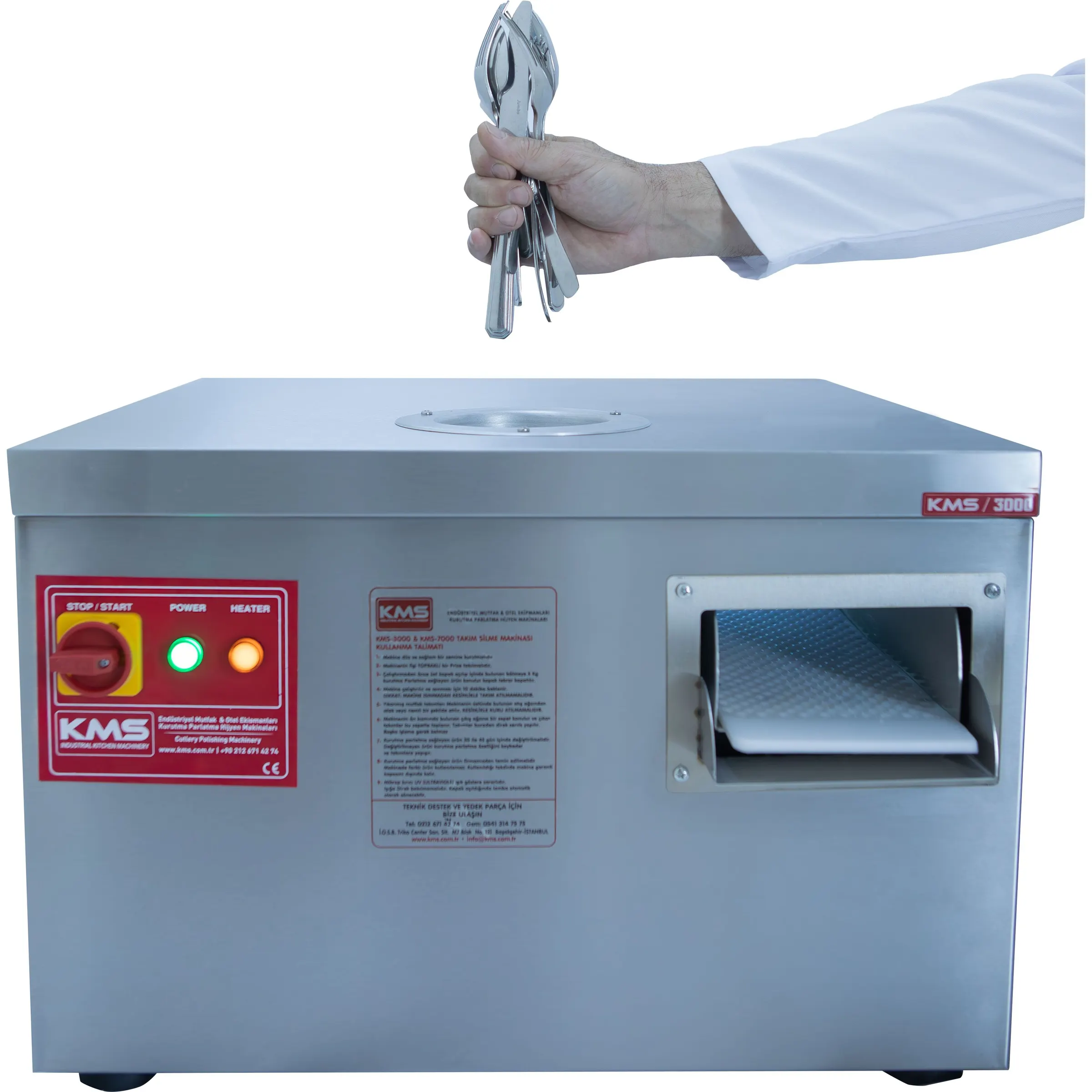 KMS-3000 set üstü takım silme makinası